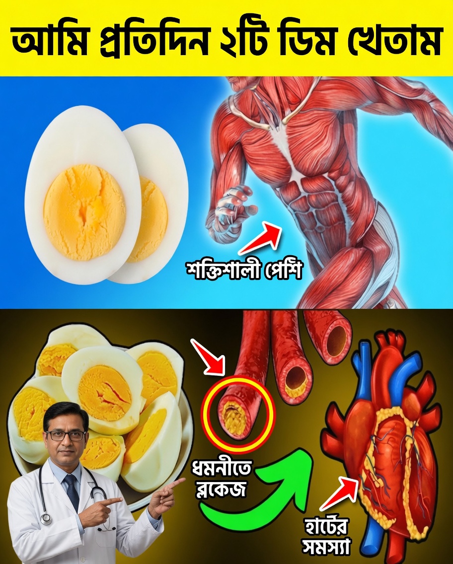 ৯৯% মানুষ এটা জানে না: দিনে মাত্র ২টি ডিম খাওয়া আপনার শরীরে অপরিবর্তনীয় প্রক্রিয়া শুরু করতে পারে!