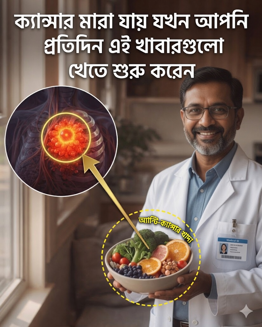 ক্যান্সারের ঝুঁকি কমাতে সাহায্য করতে পারে এমন ৮টি শক্তিশালী খাবার, যা আপনি আজ থেকেই খেতে শুরু করা উচিত
