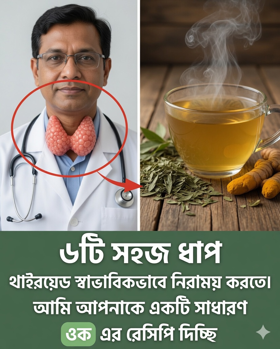 প্রতিদিন আরও বেশি শক্তি অনুভব করতে এবং প্রাকৃতিকভাবে থাইরয়েডের স্বাস্থ্যকে সহায়তা করতে ৬টি সহজ ধাপ আবিষ্কার করুন