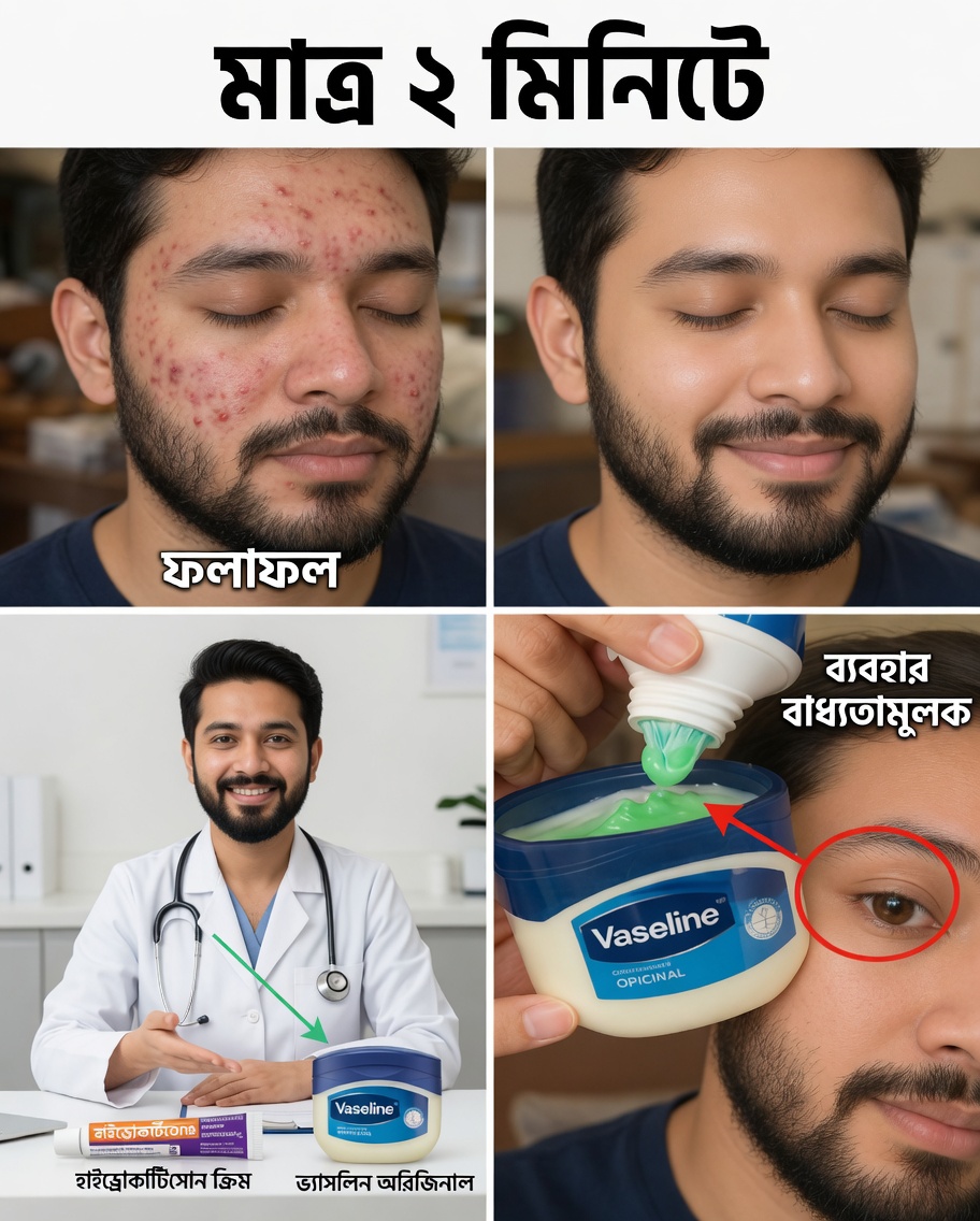 আমি মুখে কোলগেট টুথপেস্ট এবং ভ্যাসলিন লাগিয়েছিলাম – তারপর কী হলো দেখে নিন