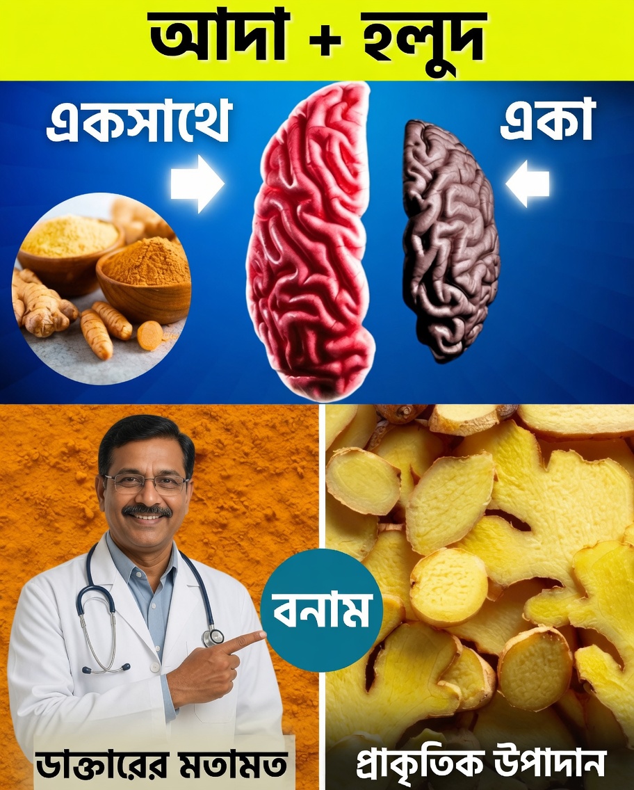 হলুদ + আদা আলাদাভাবে নয়, একসাথে আরও ভালোভাবে কাজ করার ১০টি উপায়