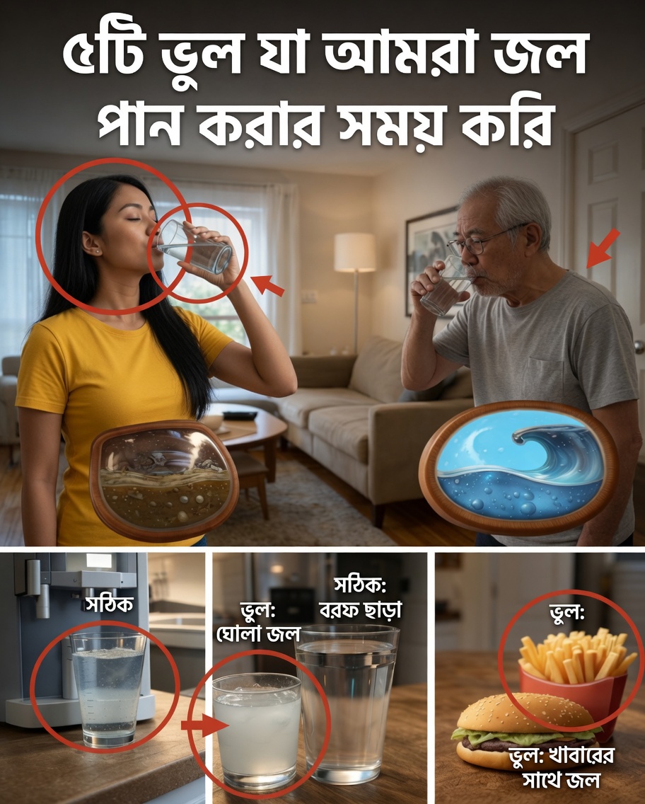 CUIDADO! পানি পান করার সময় এই বড় ভুলগুলো এড়িয়ে চলুন | ৯৫% মানুষ খেয়ালই করেন না