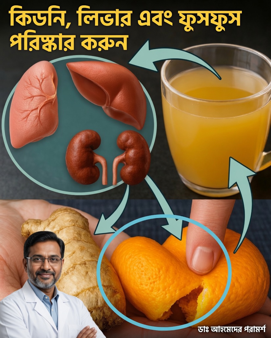 ট্যানজেরিন, আখরোট ও আদার শক্তি উন্মুক্ত করুন আপনার কিডনি, যকৃত ও ফুসফুস পরিষ্কার করতে