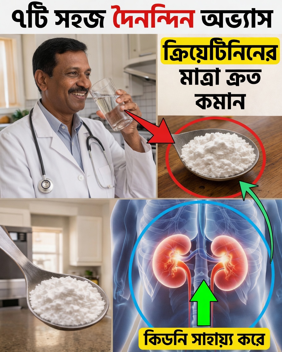 ক্রিয়েটিনিন দ্রুত কমাতে এবং ডায়ালাইসিস এড়াতে ৭টি সহজ দৈনিক অভ্যাস