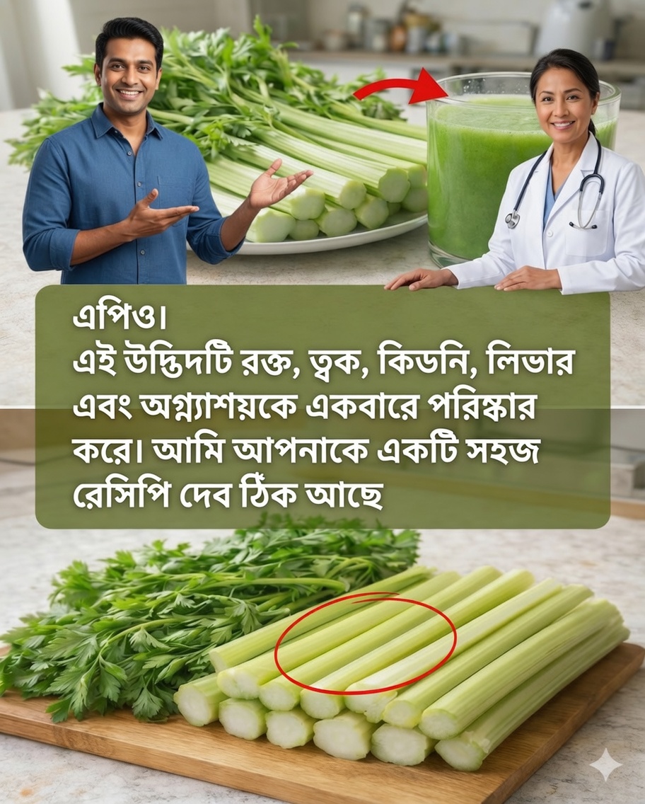 ভারী ও ফোলা ভাব নিয়ে ঘুম থেকে উঠতে ক্লান্ত? সেলারি, পার্সলে ও লেবুর এই সহজ জুস আপনার সকালগুলো বদলে দিতে পারে