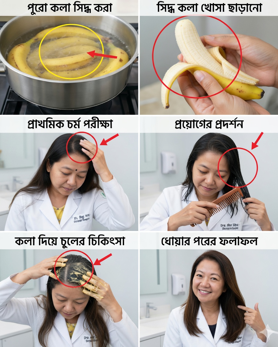 কলার খোসার গোপন রহস্য: এটি কি পাকা চুল কালচে করতে এবং চুলের বৃদ্ধি উদ্দীপিত করতে সাহায্য করতে পারে?