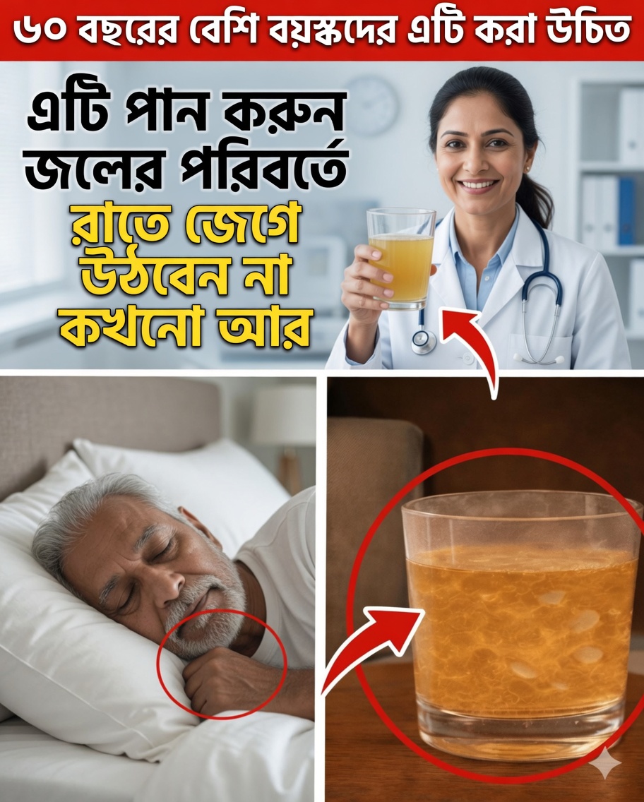 বয়স্করা: সারা রাত ঘুমাতে পারছেন না? গভীর ও তাত্ক্ষণিক ঘুমের জন্য পানির বদলে এটা পান করুন