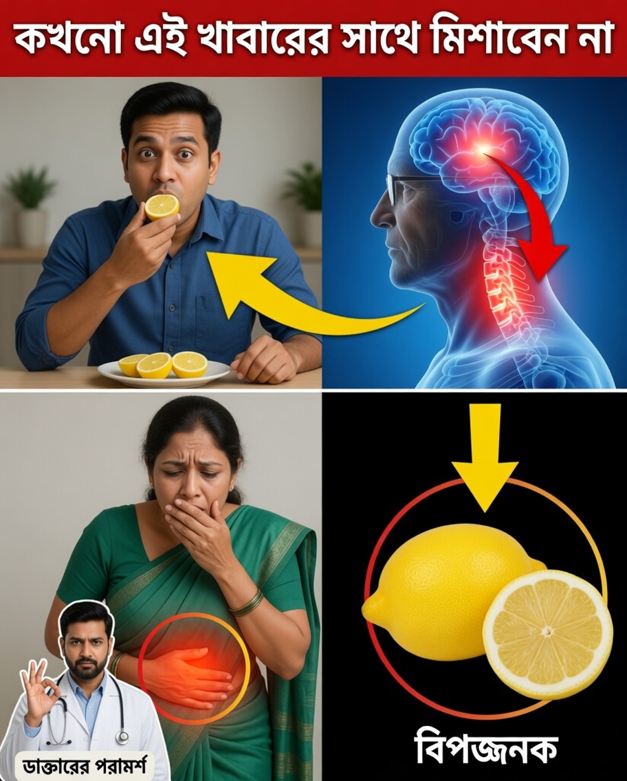 ৬০-এর পর লেবু যখন বিষাক্ত হয়ে ওঠে: এই তিনটি খাদ্য সংমিশ্রণ এড়িয়ে চলুন