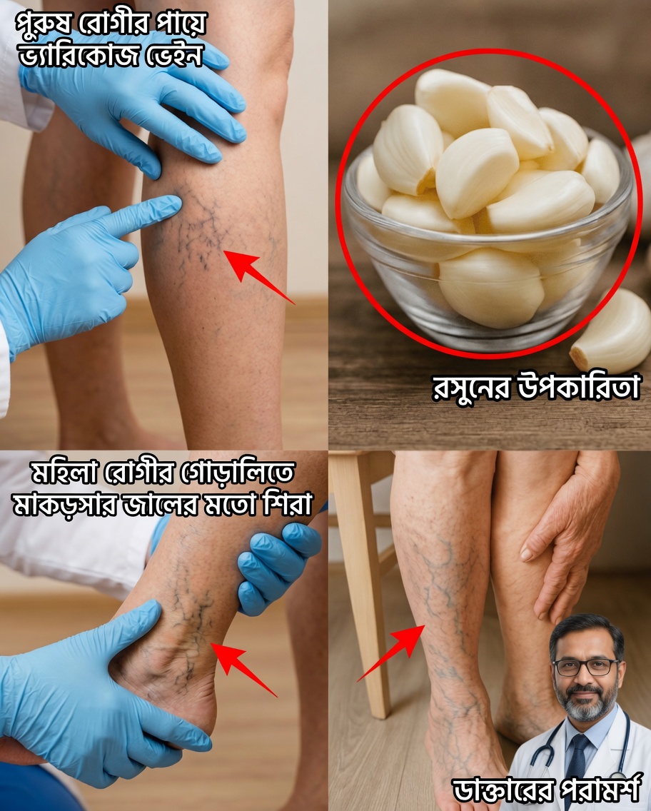 মাত্র ২টি প্রাকৃতিক উপাদান দিয়ে ভ্যারিকোজ শিরা ও অস্থিসন্ধির ব্যথাকে বিদায় জানান