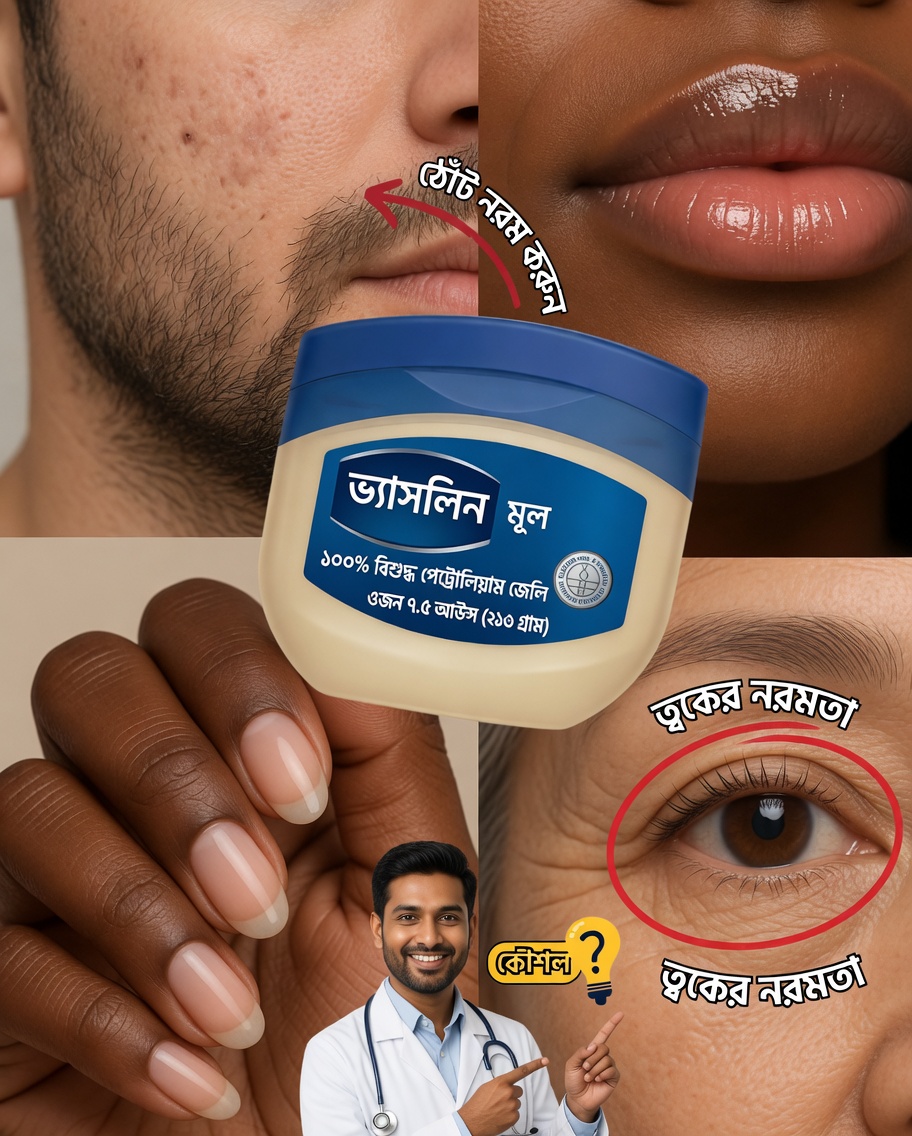 ভ্যাসলিন কি অসীম সৌন্দর্য ও জীবনযাপনের ট্রিকের গোপন রহস্য হতে পারে?