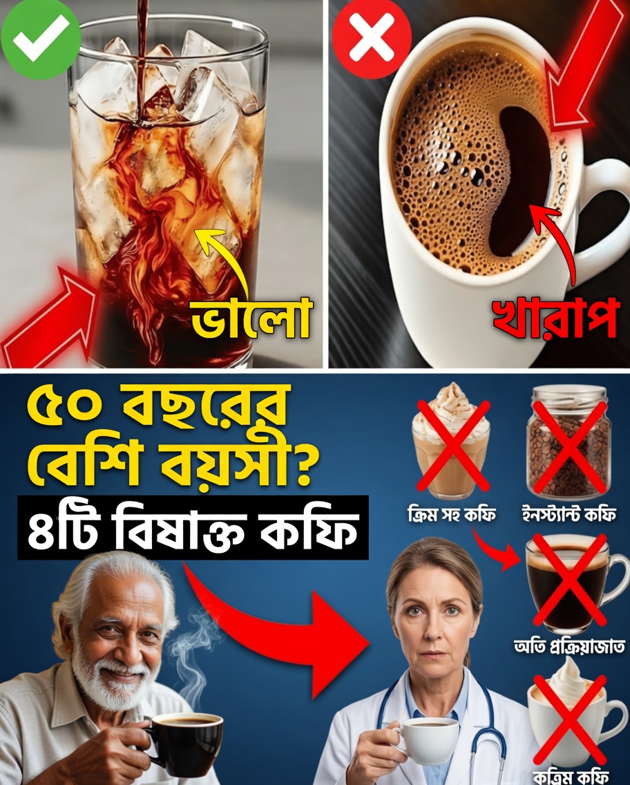 ৬০-এর বেশি? আপনি কখনোই পান করবেন না এমন ৪টি সবচেয়ে খারাপ কফি এবং আপনার দৈনন্দিন রুটিনে থাকা উচিত এমন ৪টি সেরা কফি