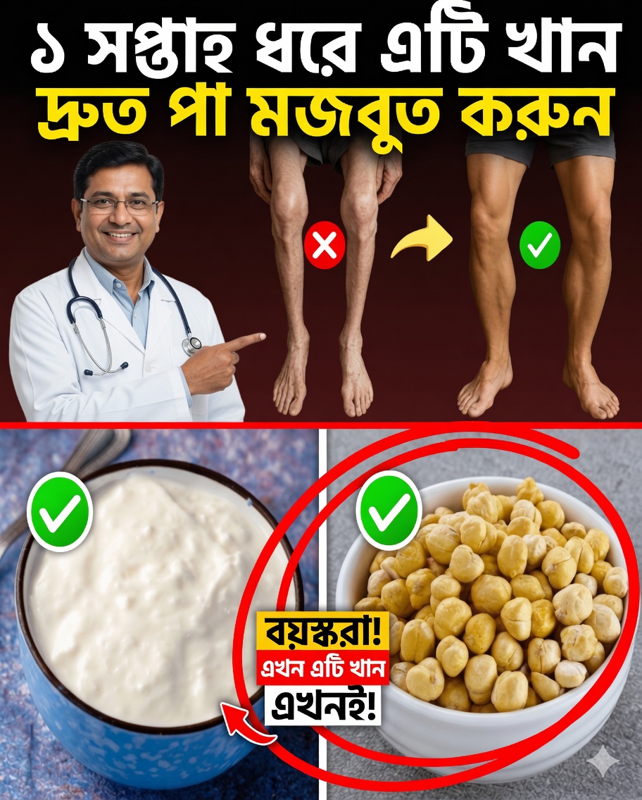 ৬০-এর পর আরও শক্তিশালী পায়ের রহস্য: এই ৩টি শক্তিশালী প্রাকৃতিক পানীয় আবিষ্কার করুন