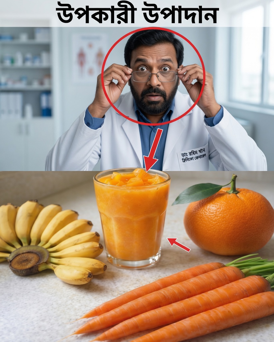 একটি সহজ স্মুদি যা আপনার চোখের উপকারে আসতে পারে: কমলা, গাজর ও কলার প্রাকৃতিক শক্তি