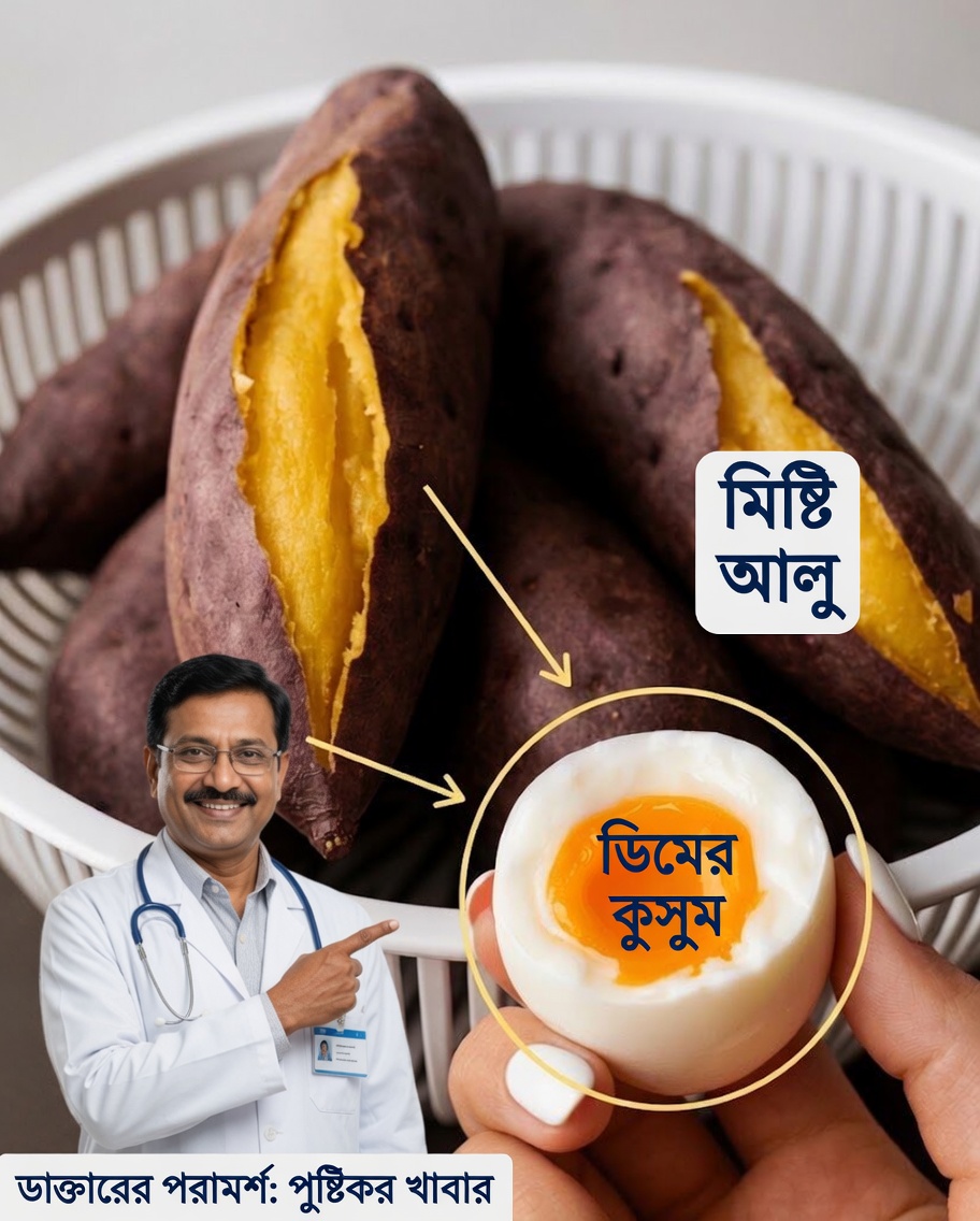 প্রতিদিন সকালে ডিম ও মিষ্টি আলু খাওয়ার ১৩টি কারণ