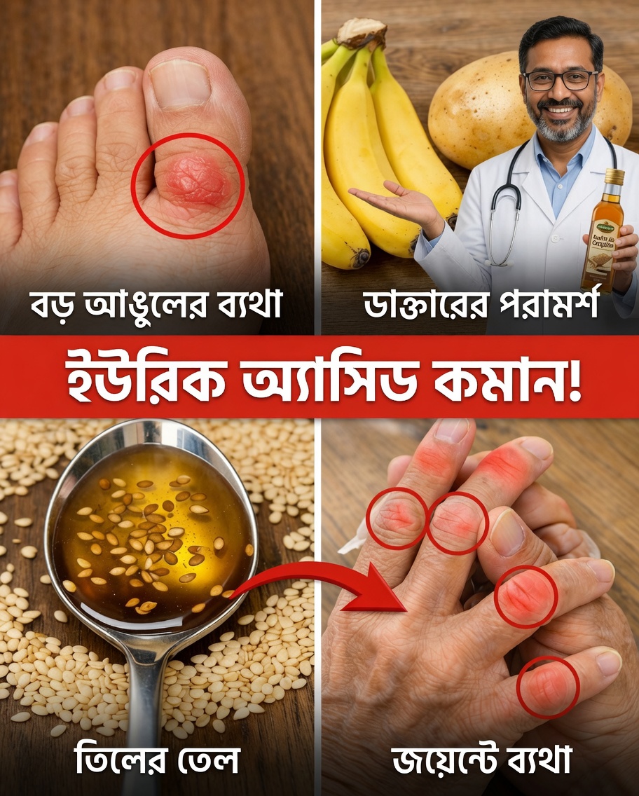 অ্যাসিড ইউরিক কমাতে প্রাকৃতিকভাবে সহায়ক হতে পারে এমন শীর্ষ ৮টি খাবার