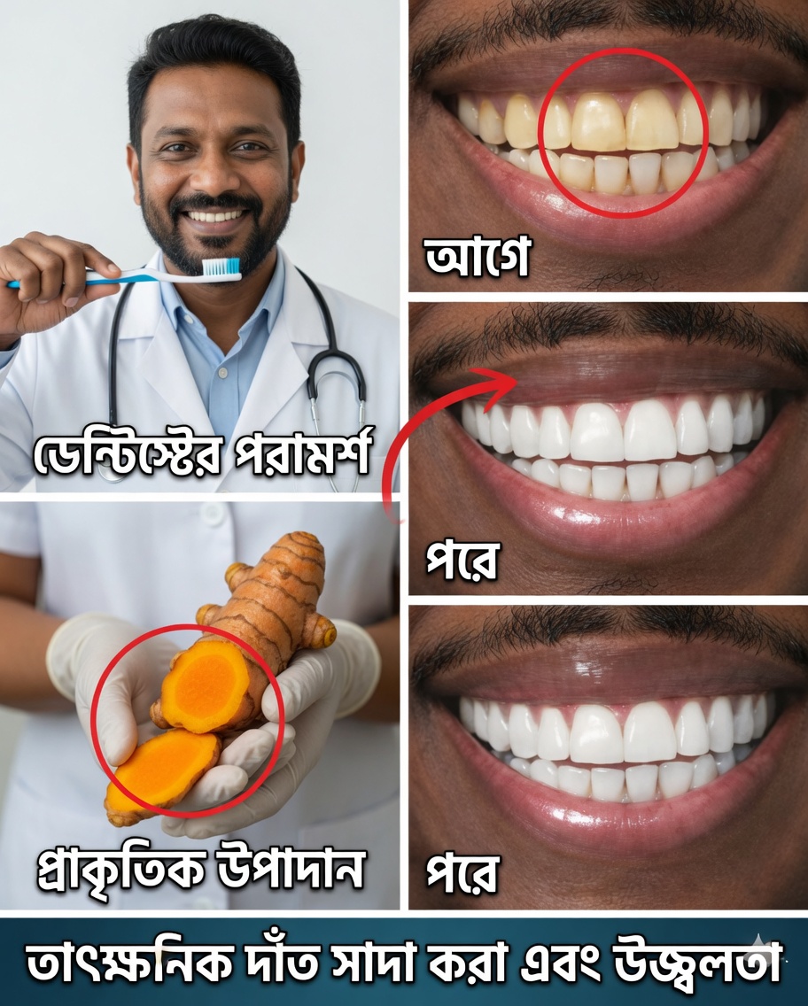 বাড়িতে প্রাকৃতিকভাবে হলুদ দাঁত সাদা করবেন কীভাবে: কলা, আদা ও লেবুর শক্তিশালী গোপন রহস্য যা সবার নজর কাড়ছে