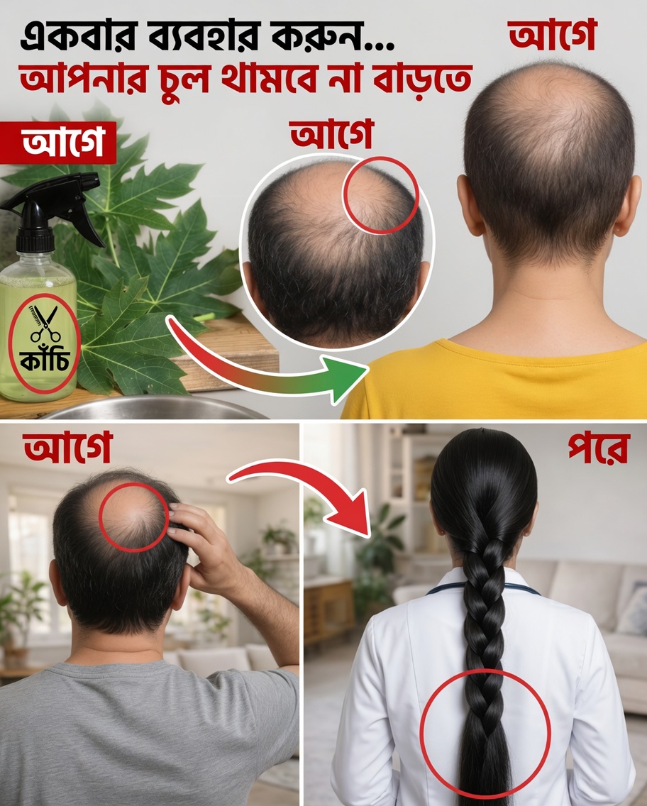 চুল গজানোর জন্য পেঁপে পাতাঃ এগুলো কি সত্যিই চুলকে আরও শক্তিশালী ও ঘন করতে পারে?