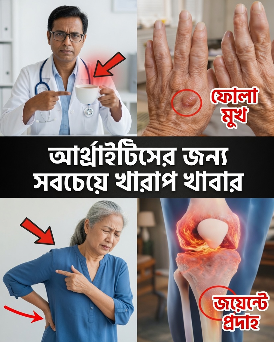 আর্থ্রাইটিসের ব্যথাকে নীরবে বাড়িয়ে তুলতে পারে এমন সবচেয়ে খারাপ খাবারগুলো — এবং আরাম পেতে সাহায্য করতে পারে এমন ক্ষারীয় খাবারগুলো