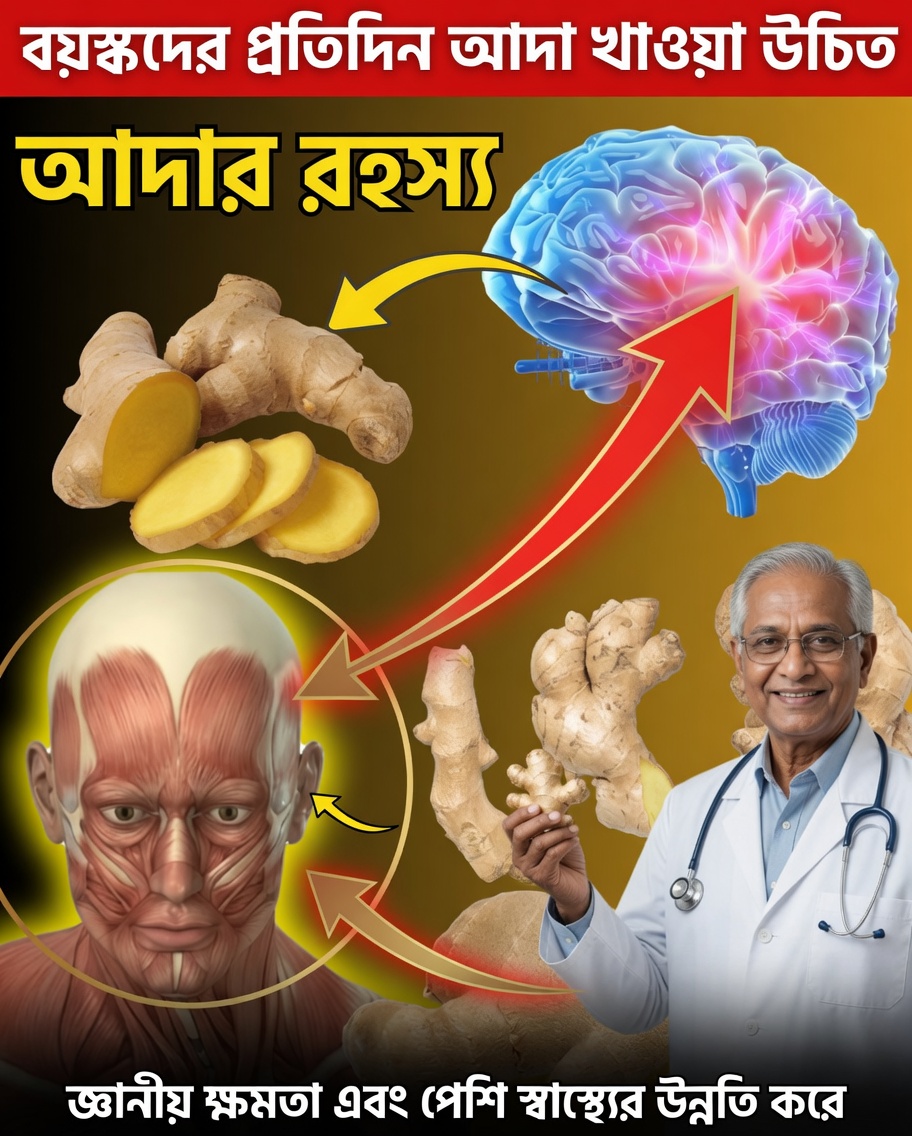 ৫০ বছরের বেশি বয়সীদের জন্য আদার ৫টি উপকারিতা