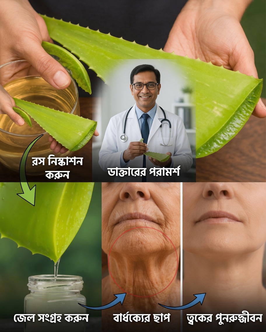 আমার দাদী ৬৭ বছরেও ৩৫-এর মতো দেখায়—গোপন রহস্য? কোলাজেন + অ্যালোভেরা