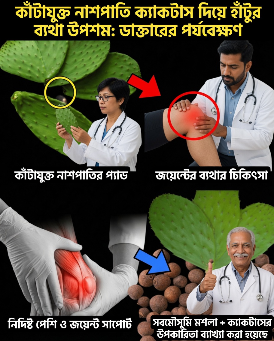 অ্যান্টি-ইনফ্ল্যামেটরি শক্তি: প্রিকলি পিয়ার (নোপাল) পানির সাহায্যে জয়েন্টের ফোলা ও হাড়ের ব্যথা উপশম করুন