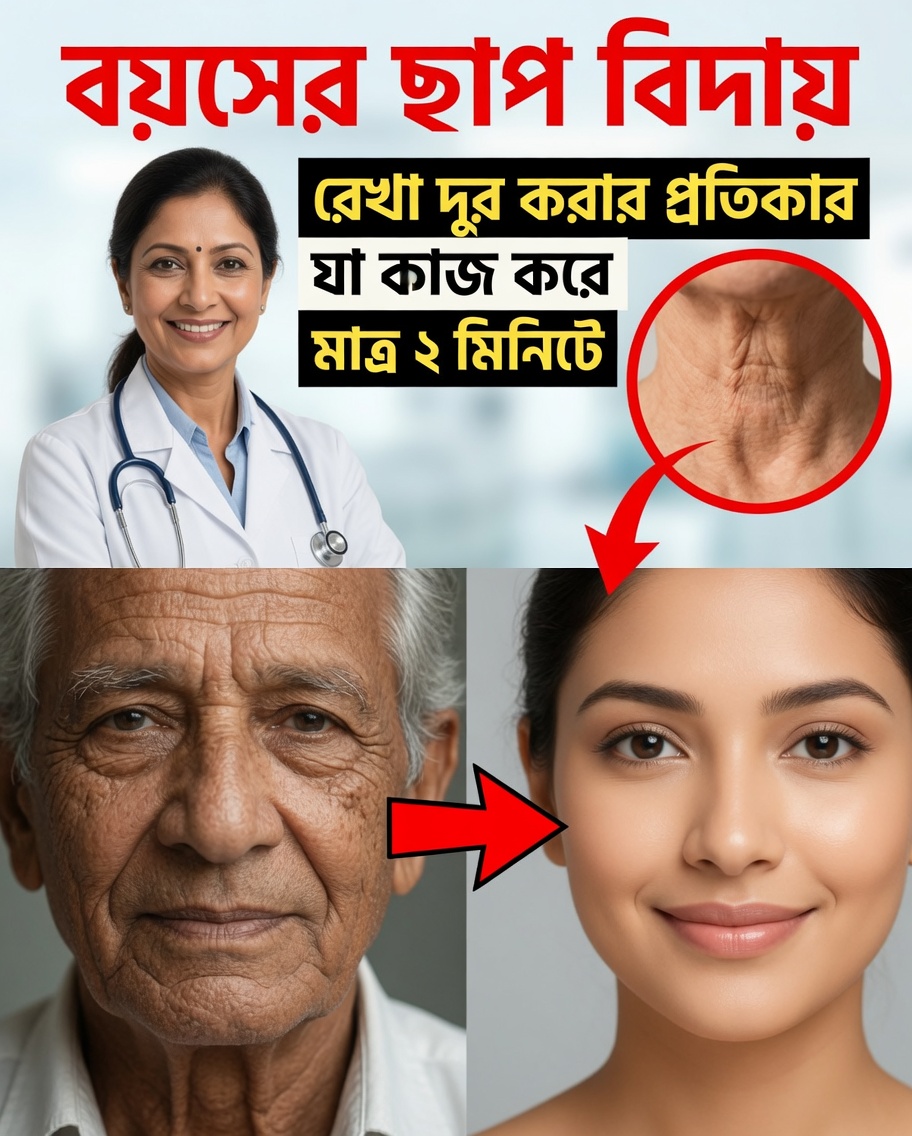 বয়স্করা যে ২ মিনিটের বলিরেখার প্রতিকারটি দারুণ পছন্দ করছেন—দামী কোনো ক্রিম ছাড়াই!