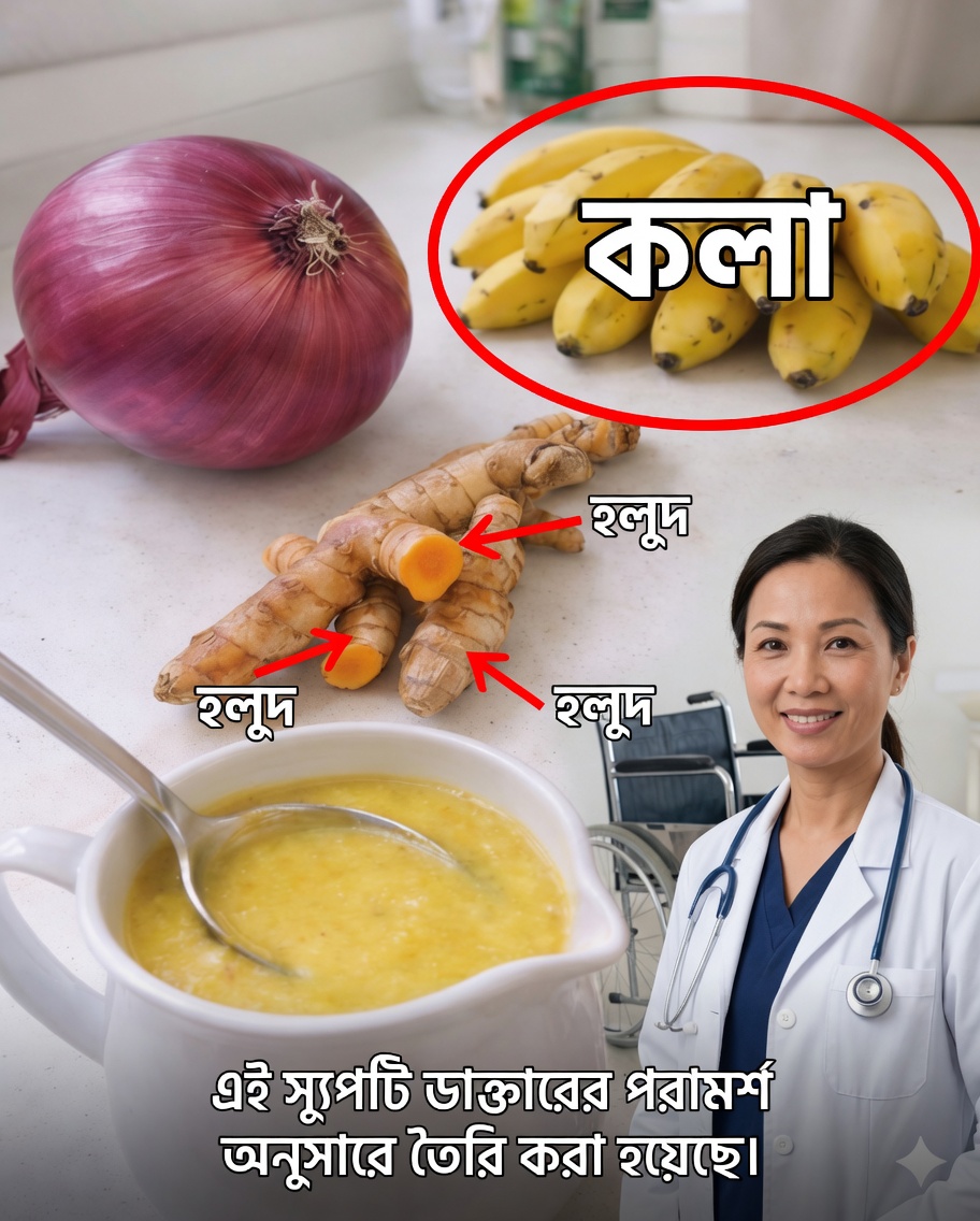 কলা, পেঁয়াজ ও হলুদের আশ্চর্যজনক শক্তি আবিষ্কার করুন—জয়েন্ট ও হাড়ের আরামের জন্য