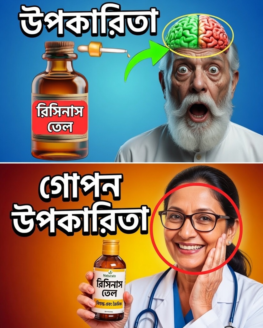 ৫০-এর পরে ক্যাস্টর তেল: ৭ দিনে এমন ফলাফল যা আপনাকে অবাক করে দেবে