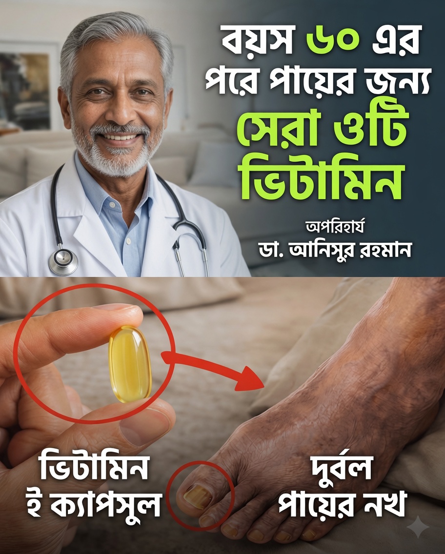 ঘুমানোর আগে খাওয়ার জন্য ৩টি ভিটামিন যা পা শক্তিশালী করতে পারে এবং ৬০-এর পর পেশীর কার্যকারিতা উন্নত করতে পারে