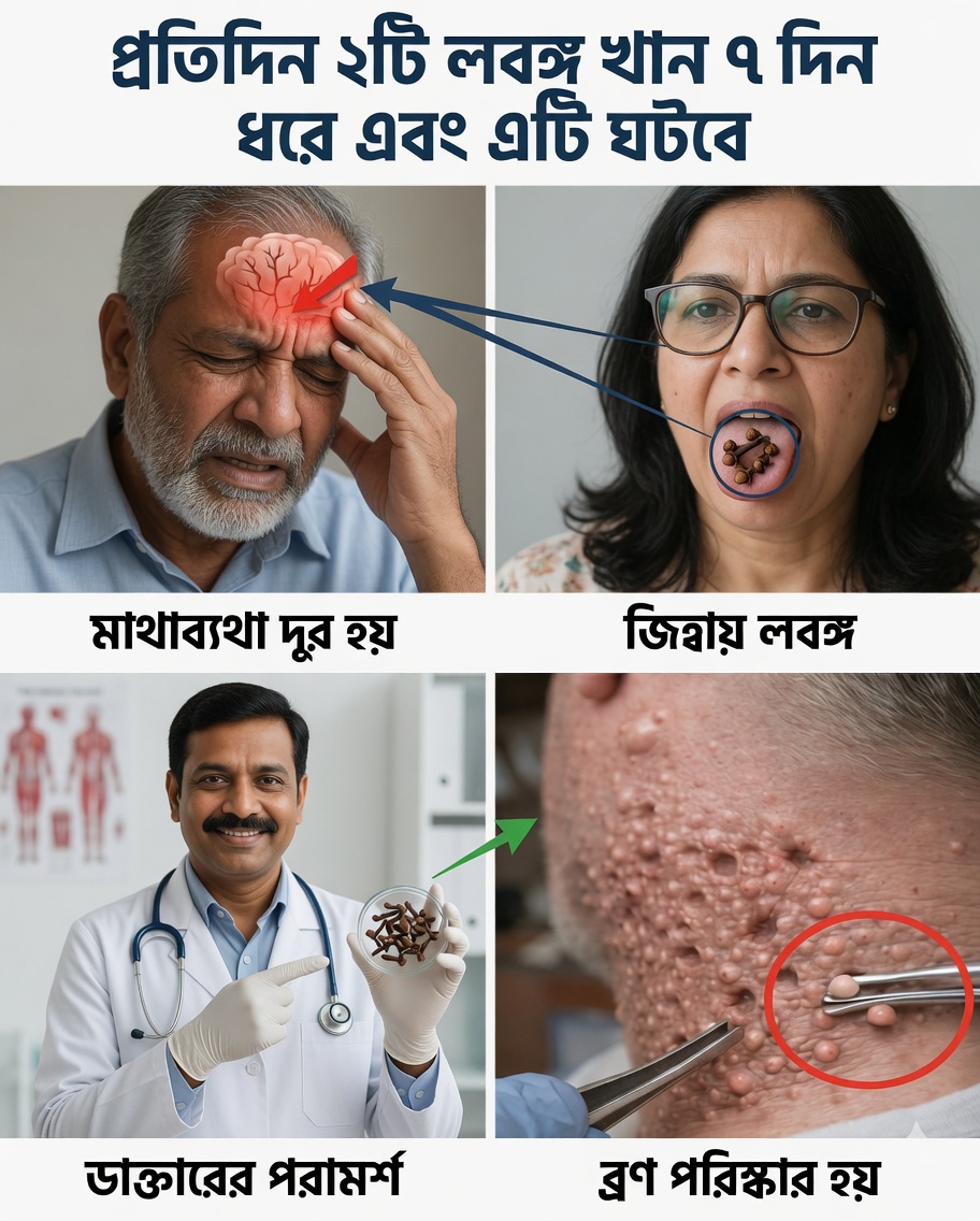 ৭ দিন ধরে প্রতিদিন ২টি লবঙ্গ খেলে কী হয়?