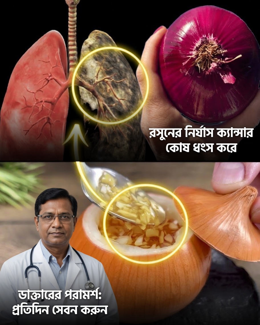 পেঁয়াজের অ্যান্টিবায়োটিক: কাশি, ব্রঙ্কাইটিস ও নিউমোনিয়ার জন্য একটি শক্তিশালী প্রাকৃতিক প্রতিকার