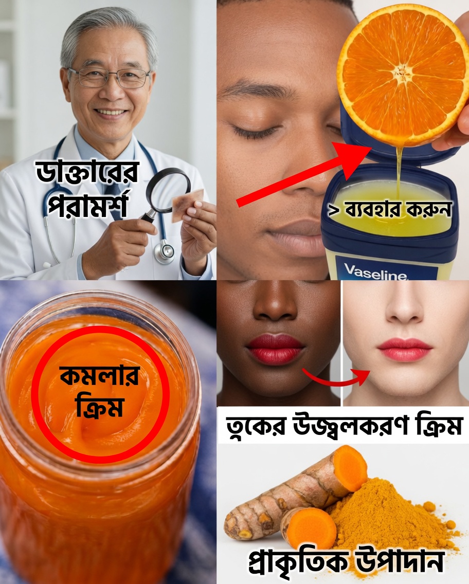 ভ্যাসলিন + লেবু: স্বাভাবিকভাবে উজ্জ্বল ত্বকের জন্য এক চমকপ্রদ যুগল