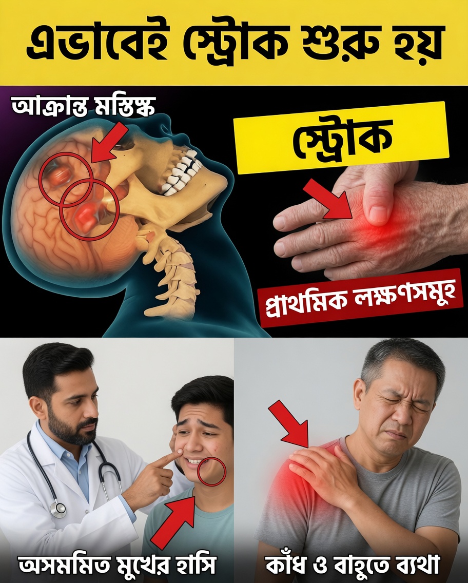 ৮টি স্ট্রোকের সতর্ক সংকেত যা আপনি দেরি হওয়ার আগেই বুঝতে পারেন