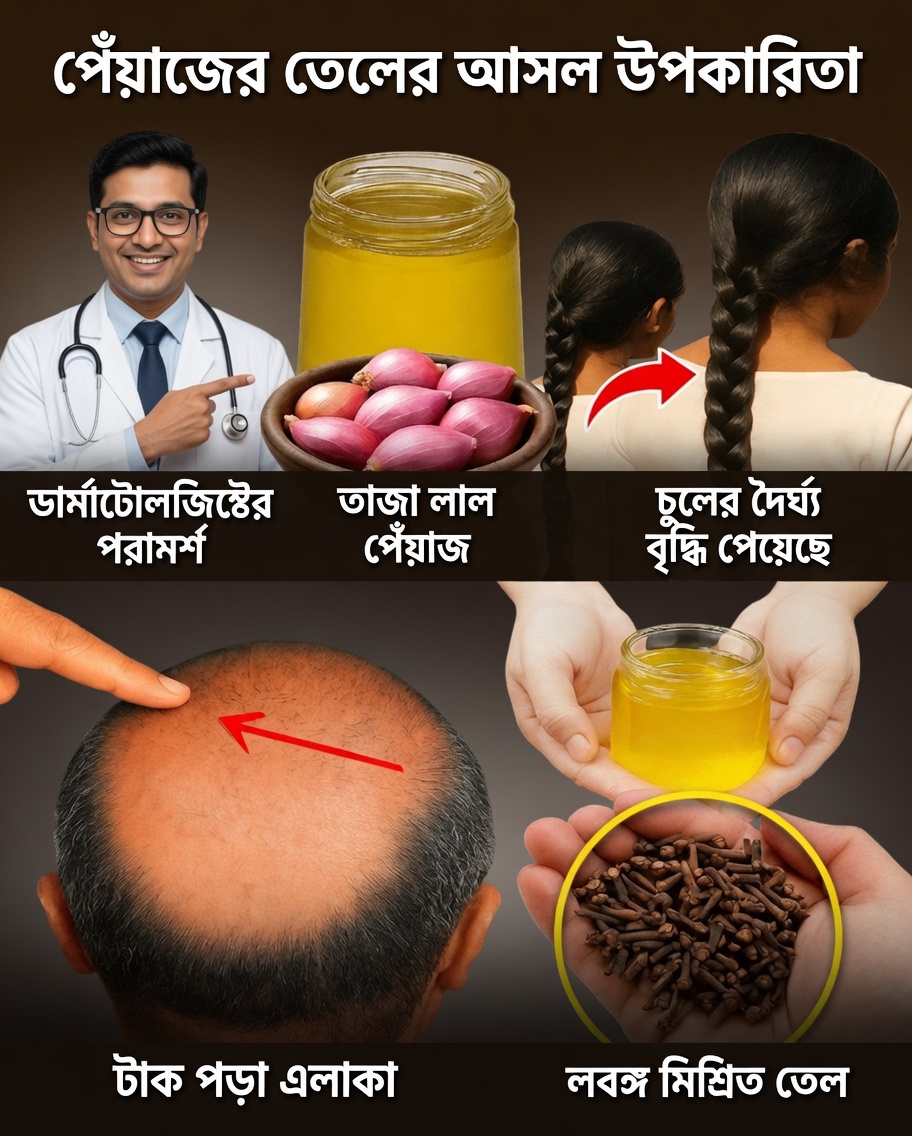 পেঁয়াজের তেলের অলৌকিকতা: কীভাবে মাত্র ১৬ দিনে আমার মাথার ত্বকের টাকের দাগগুলো অদৃশ্য হতে শুরু করল