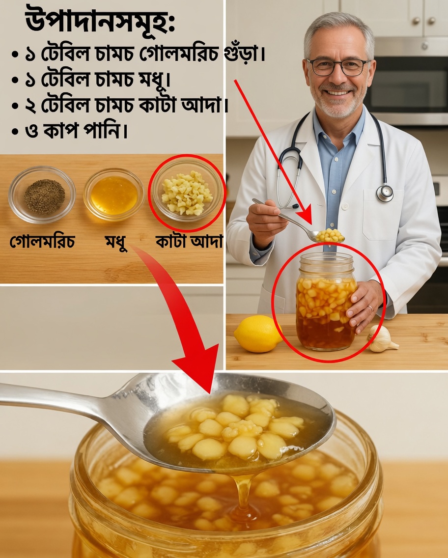 রসুন, আদা, পেঁয়াজ, লেবু ও মধু দিয়ে প্রাকৃতিকভাবে আপনার স্বাস্থ্যের উন্নতি করুন