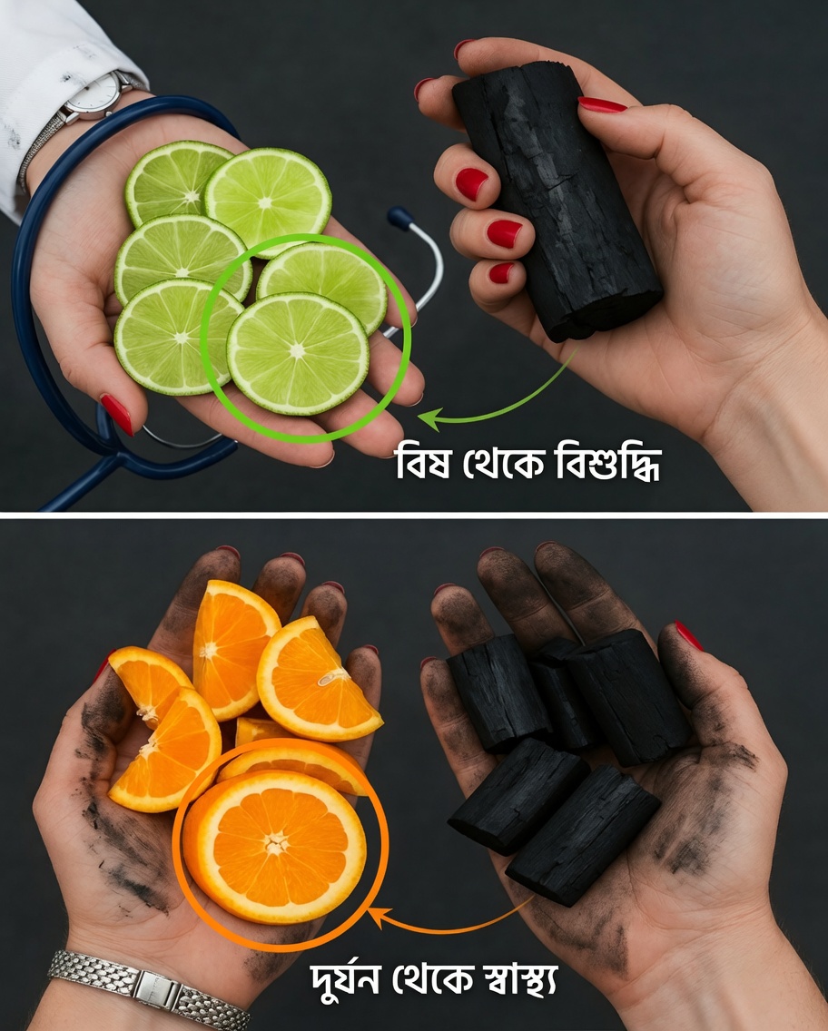 O que realmente acontece quando você mistura limão com carvão