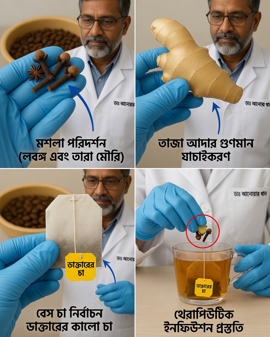 একটি লিপটন চা-ব্যাগ, সামান্য আদা ও লবঙ্গ — সোনার দামের একটি রেসিপি
