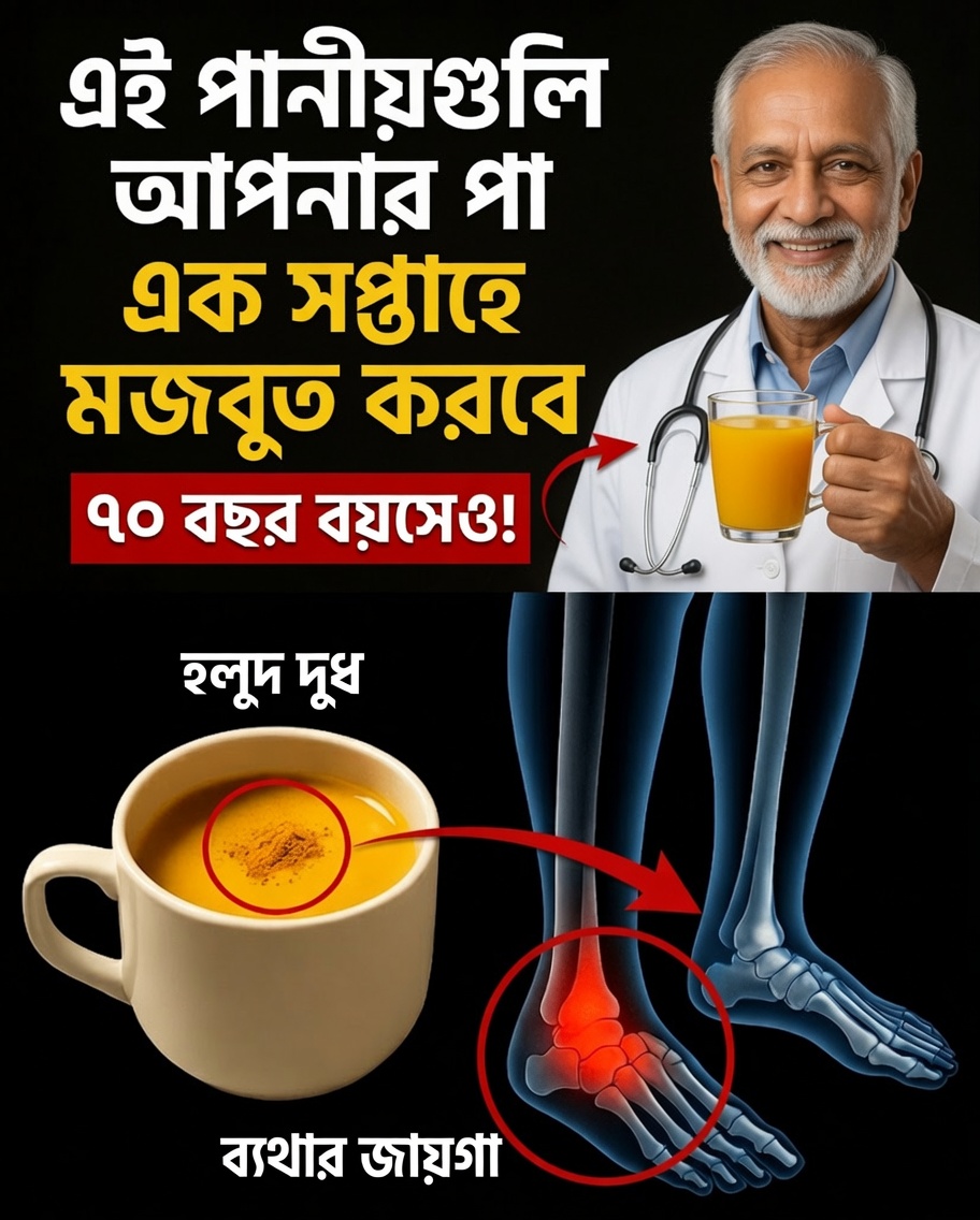 ৬০ বছরের পরে পা শক্তিশালী করার জন্য প্রস্তাবিত ৩টি প্রাকৃতিক পানীয়