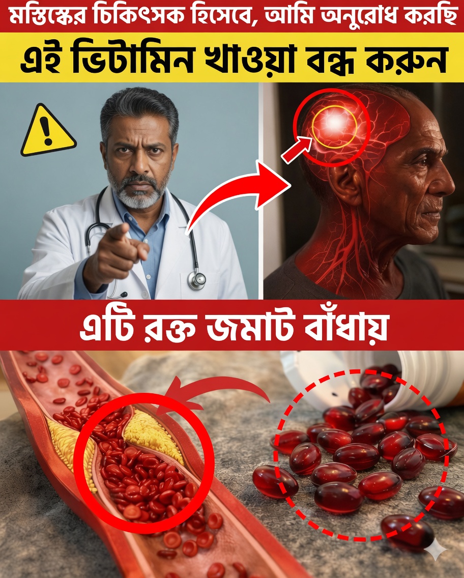 একজন স্নায়ুরোগ বিশেষজ্ঞ হিসেবে আমি হতবাক: এই ভিটামিনটি রাতারাতি স্ট্রোকের ঝুঁকি বাড়িয়ে দিতে পারে
