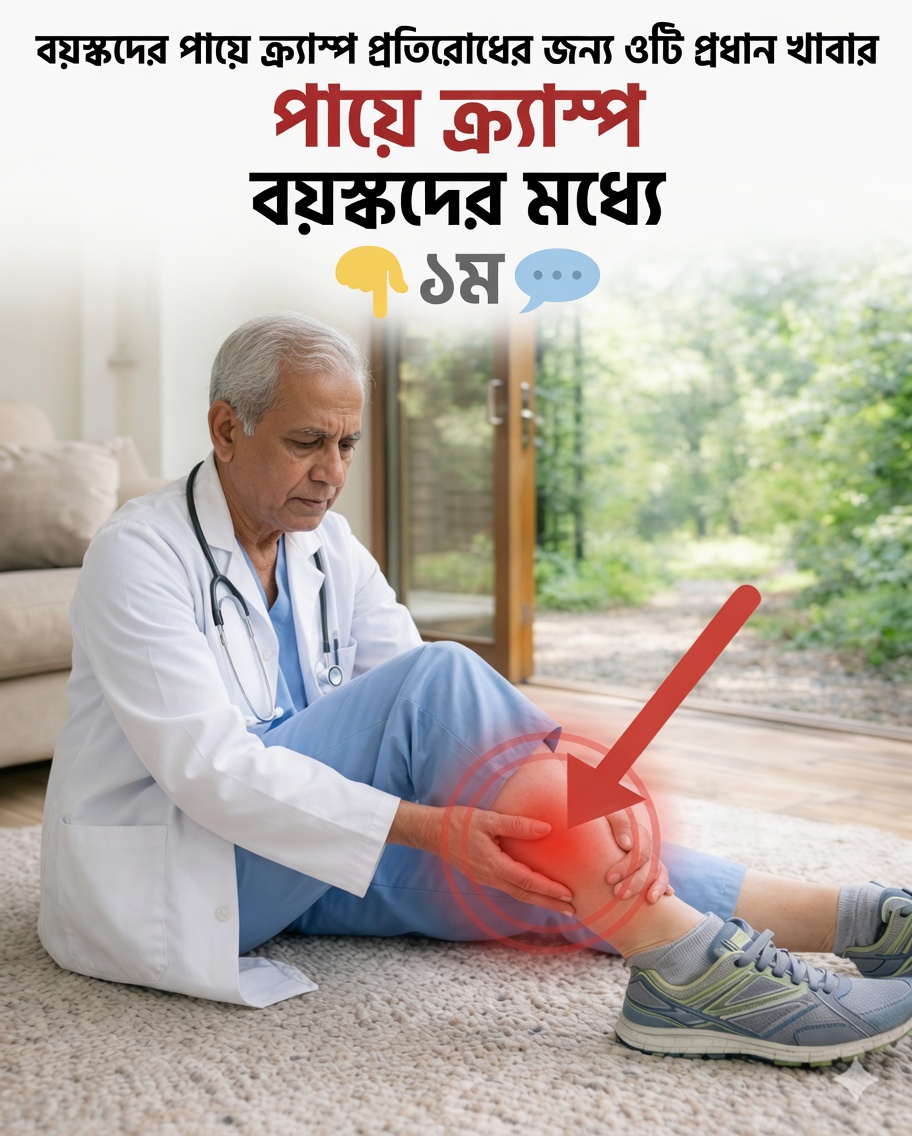 বয়স্কদের পায়ের পেশিতে খিঁচুনি প্রতিরোধে শীর্ষ ৩টি খাবার: প্রাকৃতিকভাবে আপনার পা শক্তিশালী করুন