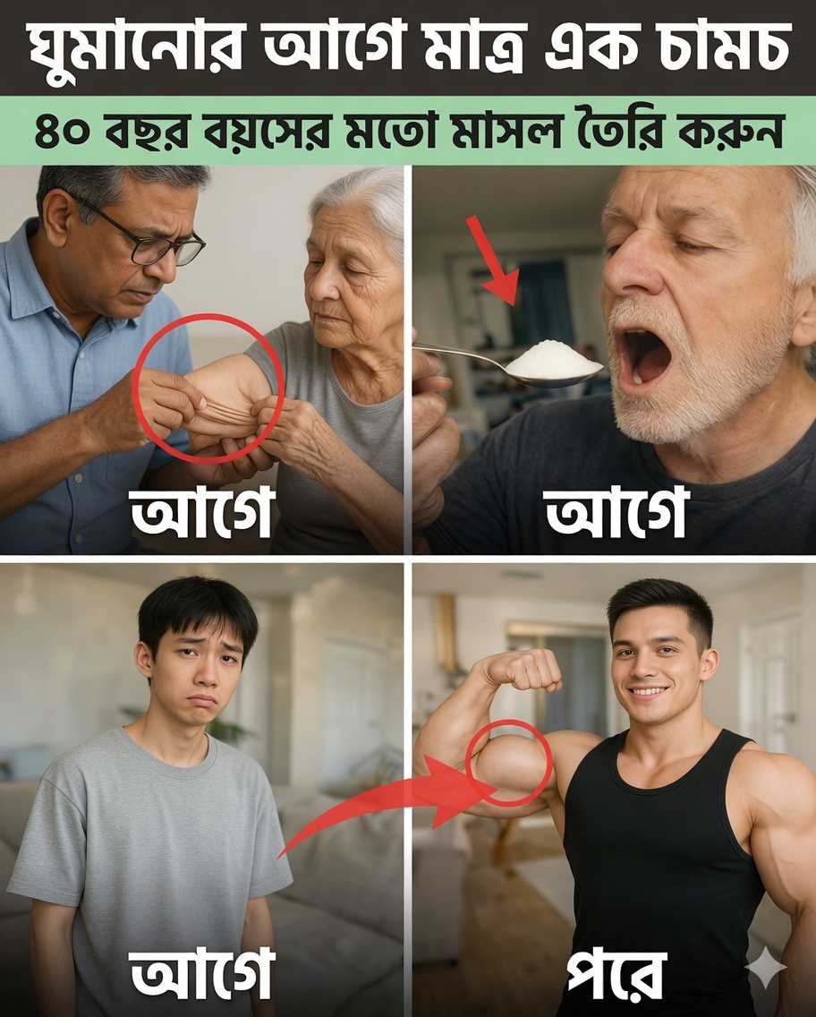 বয়স্করা: আপনার পেশি হারিয়ে যাচ্ছে—এই ৭টি খাবার আপনাকে শক্তিশালী ও সক্রিয় থাকতে সাহায্য করতে পারে