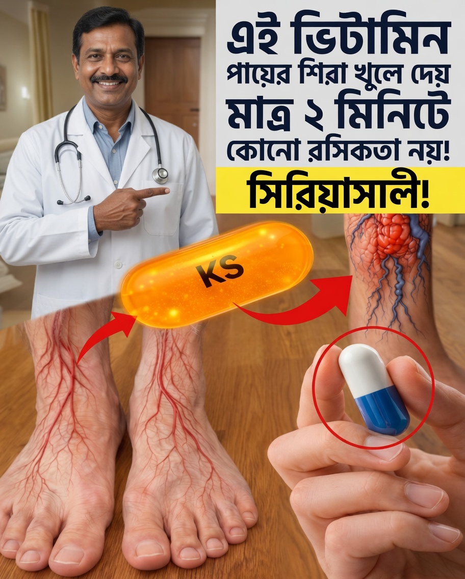 পায়ের রক্তসঞ্চালন উন্নত করতে সাহায্য করতে পারে এমন ভিটামিনটি আবিষ্কার করুন