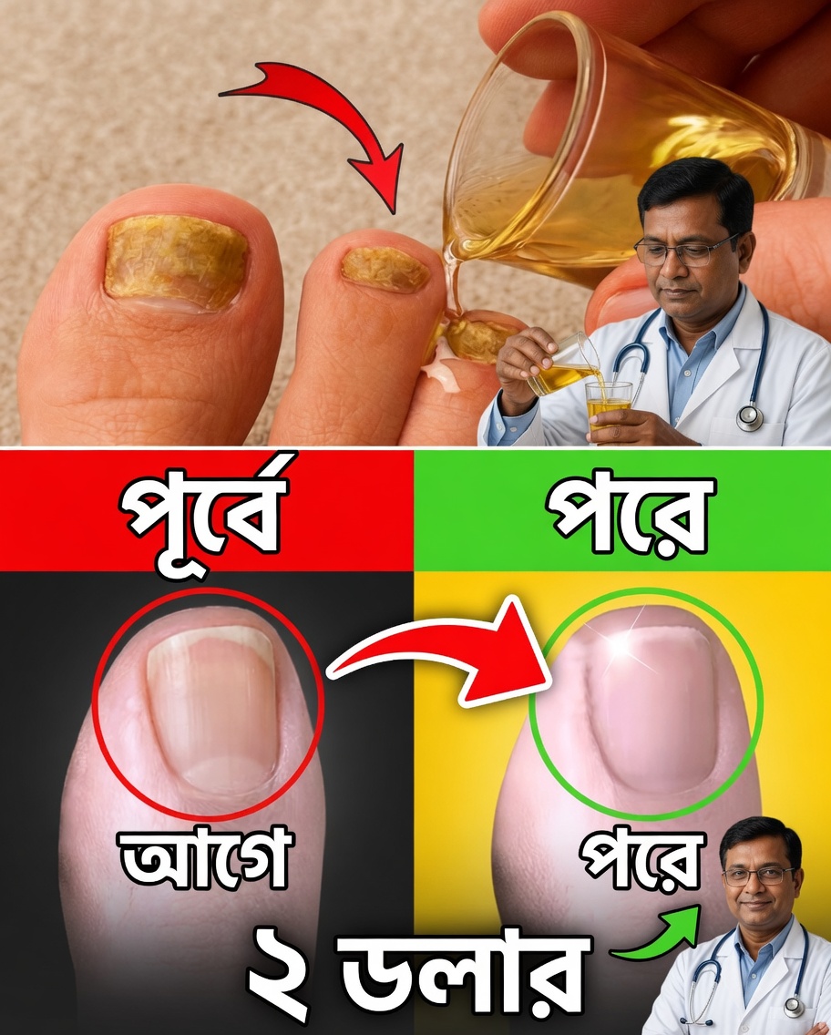 নখের ফাঙ্গাসে কি ভুগছেন? এই সহজ প্রাকৃতিক ভেজানো পদ্ধতিটি চেষ্টা করুন
