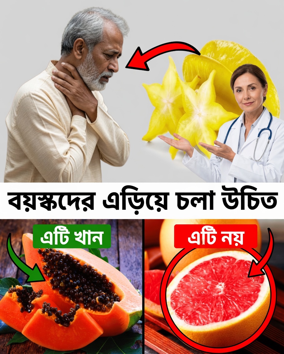 নিরাপদ থাকতে বয়স্কদের যে ১৫টি ফল এড়িয়ে চলা উচিত
