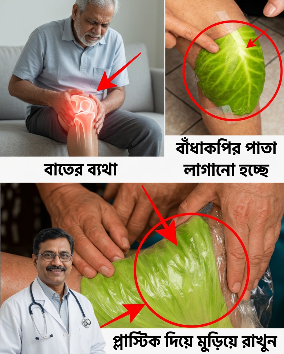 আপনার পায়ের চারপাশে বাঁধা বাঁধাকপির পাতা: বিস্ময়কর উপকারিতাসহ একটি সহজ প্রাকৃতিক প্রতিকার
