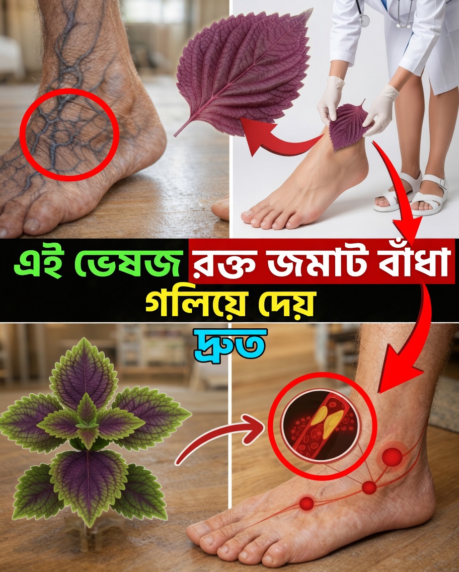 শিরোনাম: রক্তসঞ্চালন উন্নত করতে এবং প্রাকৃতিকভাবে রক্ত জমাট বাঁধার ঝুঁকি কমাতে সহায়ক ৬টি শক্তিশালী ভেষজ
