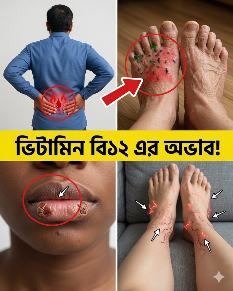 আপনার শরীর আরও বেশি ভিটামিন বি১২ চাইছে—এমন ৮টি অদ্ভুত লক্ষণ – এই সতর্কবার্তাগুলো উপেক্ষা করবেন না