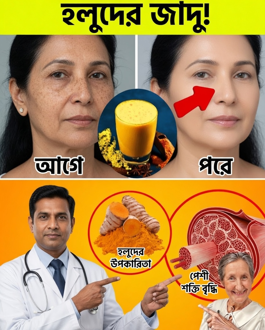 হলুদের উপকারিতা: ৫টি লুকানো গোপন রহস্য, যা প্রাকৃতিকভাবে আপনার স্বাস্থ্যকে বদলে দিতে পারে