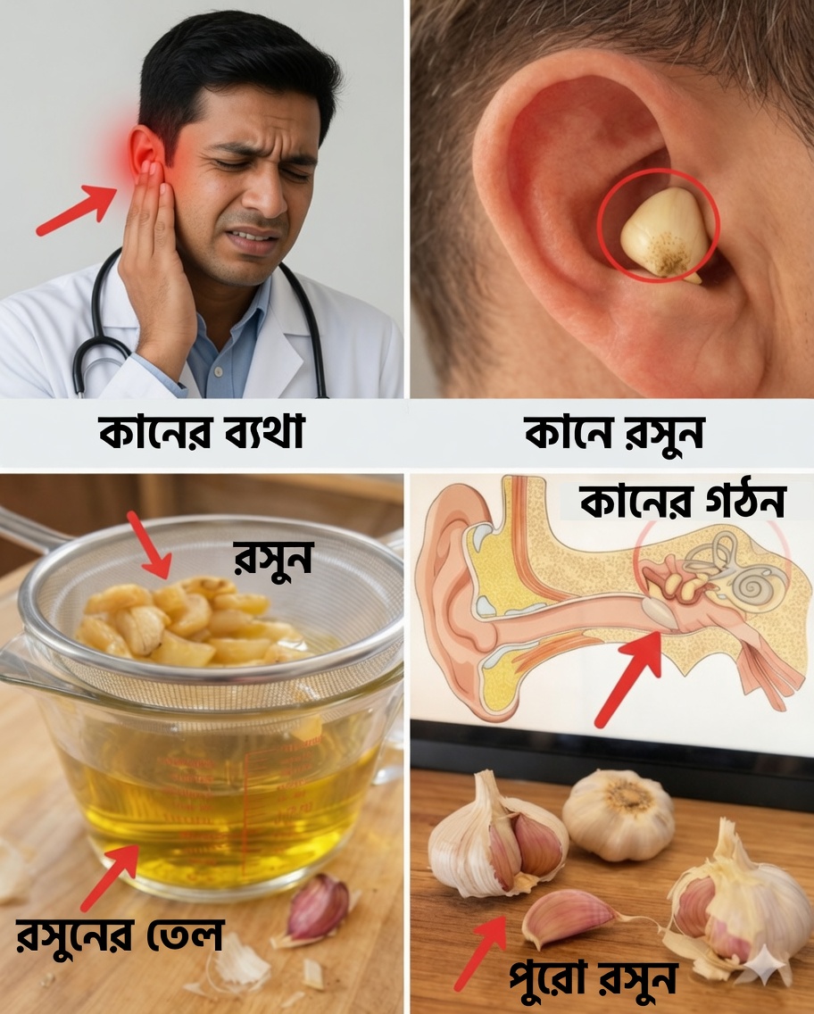 কানের স্বাস্থ্যের জন্য রসুন: প্রাকৃতিক উপশম ও সুরক্ষা