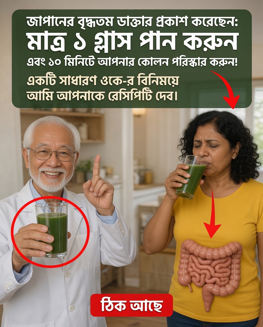 কোলনের স্বাস্থ্যকে সমর্থন করতে প্রতিদিন এই প্রাকৃতিক রেসিপির ১ কাপ পান করুন